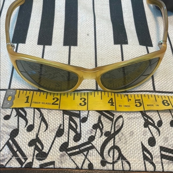 Valentino Gold and Black Sunglasses with Reflective Lenses Vintage Glass Pouch main image 8